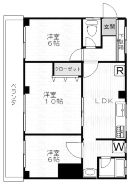 英行ビル302 間取り図