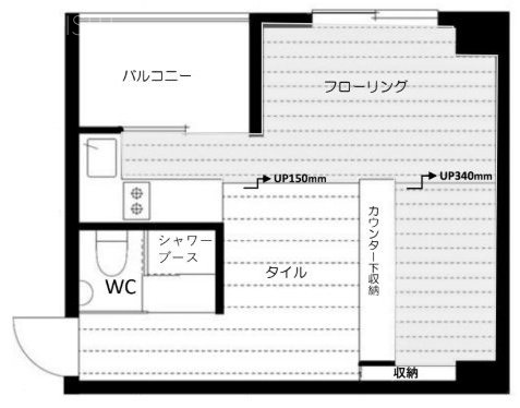 マンション渋谷並木橋601 間取り図