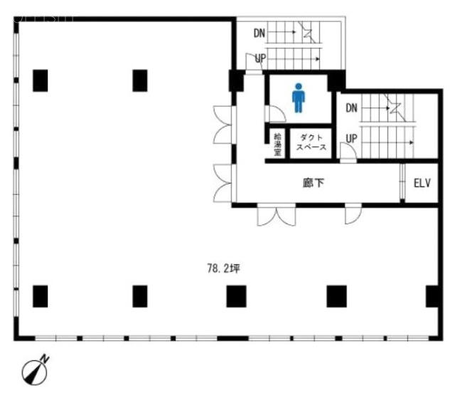 東都水ビル6F 間取り図