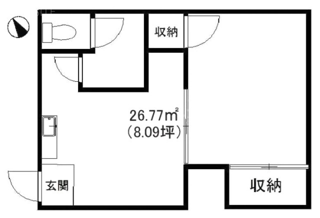 三堀ビル2F 間取り図