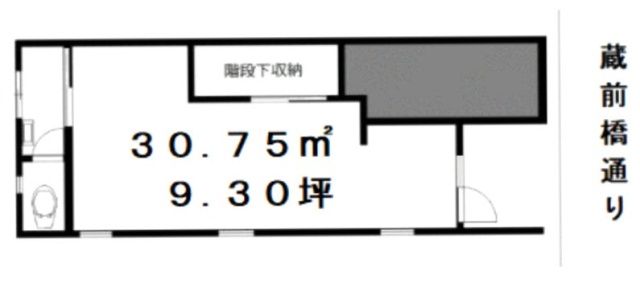 ROOM CUBE1F 間取り図