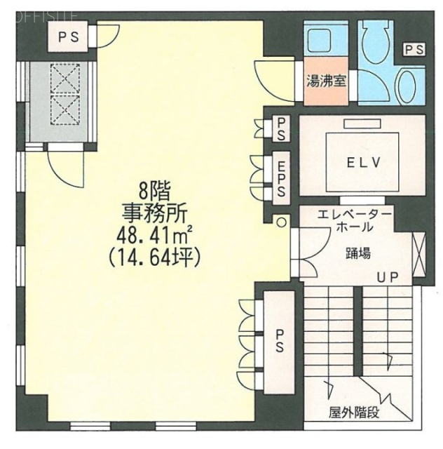 西浦本舗ビル8F 間取り図