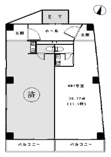 遠山ビル601 間取り図
