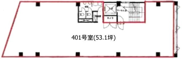 安和宝町ビル401 間取り図