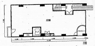 西麻布紀伊国屋ビル2F 間取り図