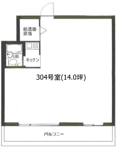 赤坂ロイヤルプラザ304 間取り図