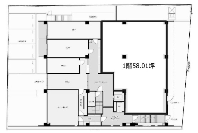PERCH南青山ビル1F 間取り図