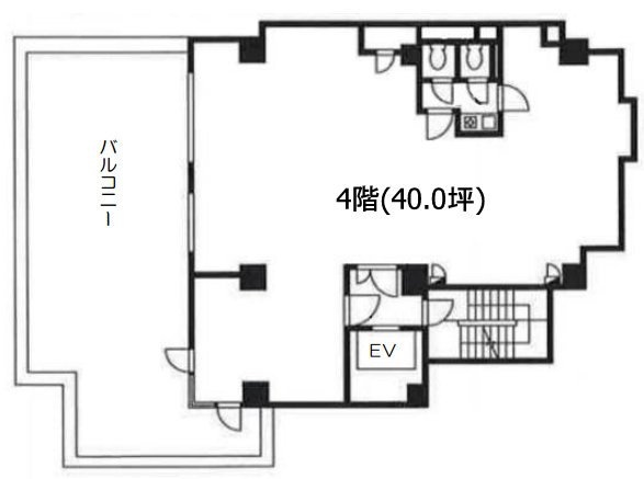 青山ホワイトアドビービル4F 間取り図