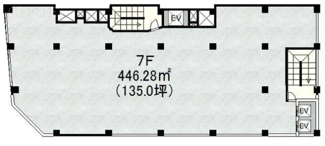 渋谷駅前会館(飯島ビル)7F 間取り図