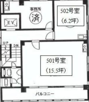 進盛ビル502 間取り図