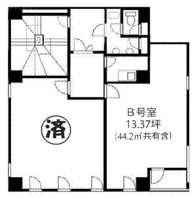 新橋第一ビル新館B 間取り図