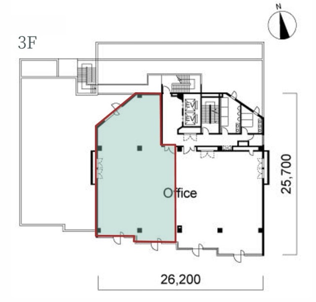 いちご立川ビル3F 間取り図