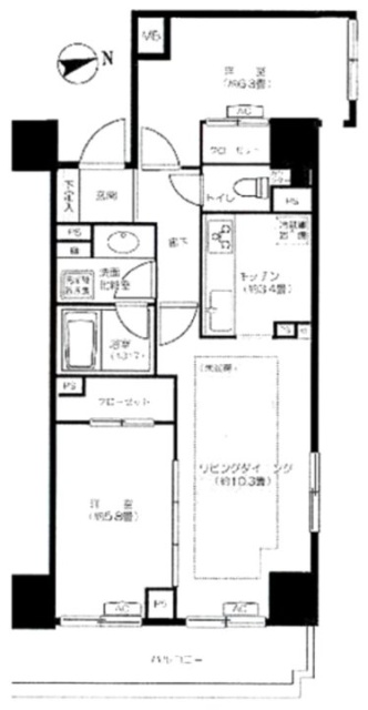 ファミール芝大門グランスイートラ・ヴィル207 間取り図