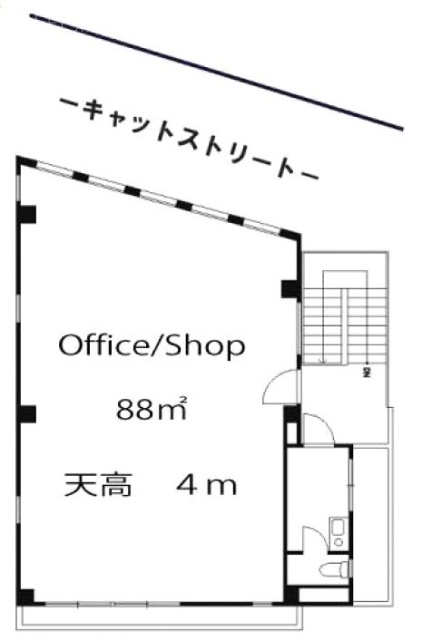ティスモ原宿ビル3F 間取り図