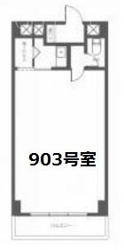 トーア新富マンション903 間取り図