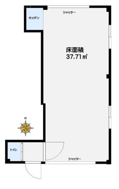 メゾンタカクラ1F 間取り図