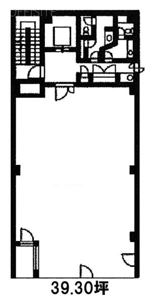 PARK WEST(パークウエスト)ビル2F 間取り図