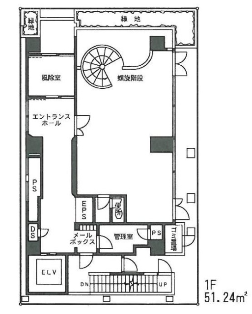 秋芳ビル1F 間取り図