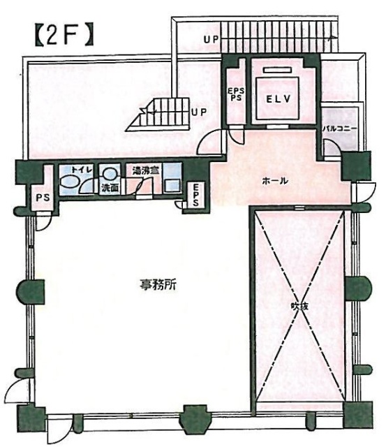 カイホウブルータワー2F 間取り図