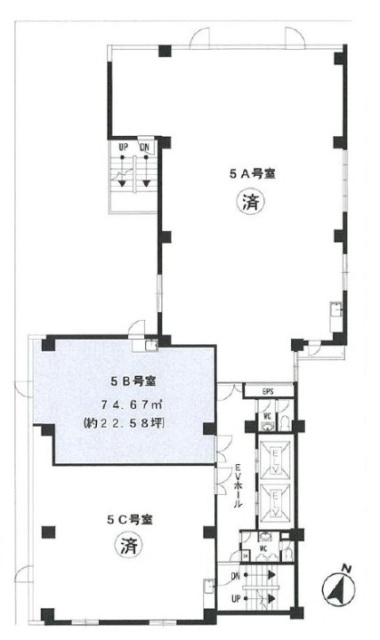 西新宿K-1ビルB 間取り図