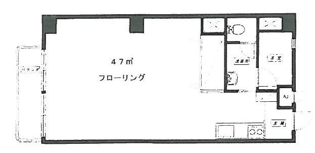 秀和高樹町レジデンスビル2F 間取り図