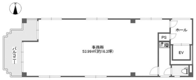 コメットビル6F 間取り図