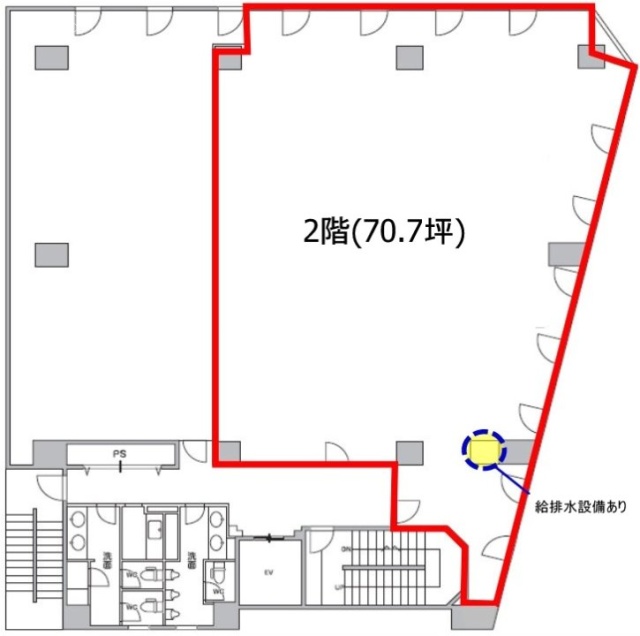 長者町デュオビル2F 間取り図