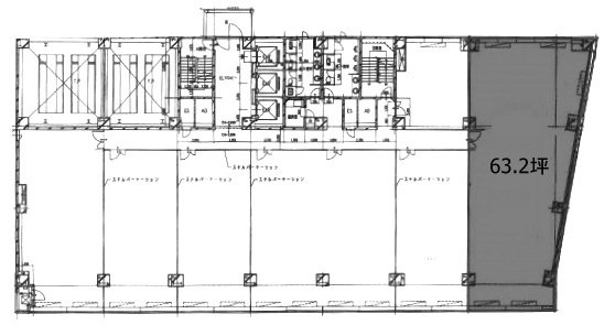 横浜西口Kビル2F 間取り図