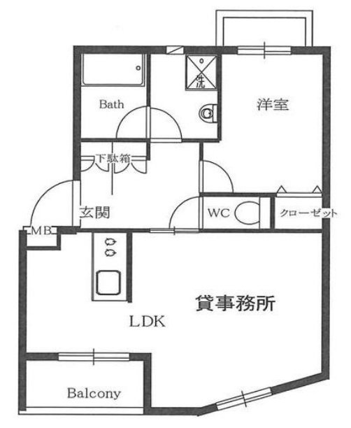 ウィステリア渋谷201 間取り図