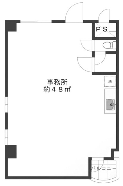 サウスサイドビル401 間取り図