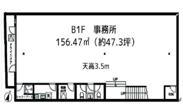 LunaRossa南青山B1F 間取り図