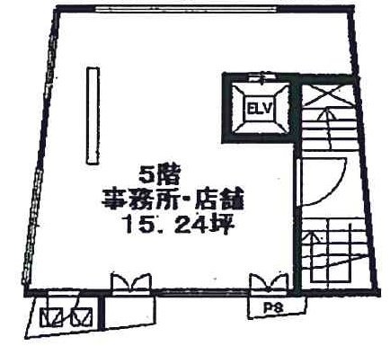 カドル麻布十番ビル5F 間取り図
