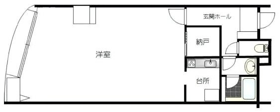 イースト六本木ビル502 間取り図