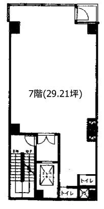 三筋クレセントビル7F 間取り図