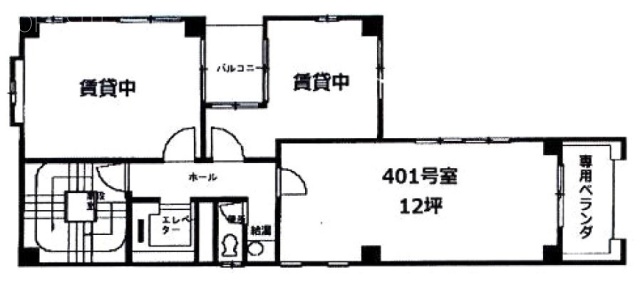 神田カトランビル401 間取り図