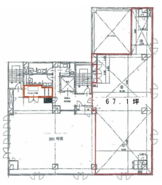 横浜DKビル202 間取り図