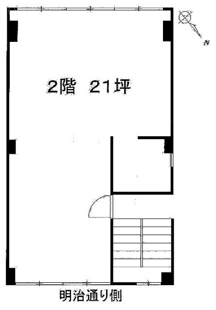 佐藤エステートビル本館2F 間取り図
