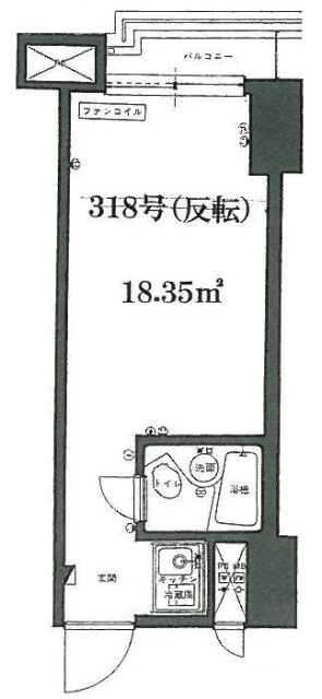 新宿ダイカンプラザA館318 間取り図