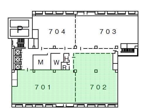 横浜クリード701 間取り図