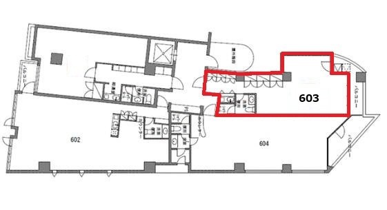 都住創山吹町ビル603 間取り図