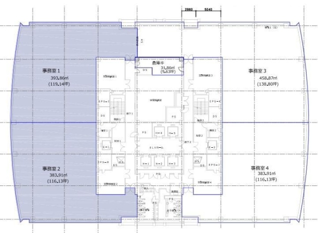 ニューピア竹芝サウスタワー9F 間取り図