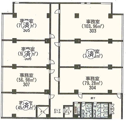 アソルティ上板橋ビル303 間取り図