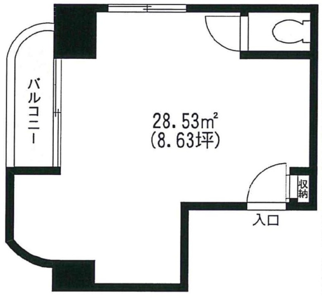 リバーサイド元町ビル2-A 間取り図