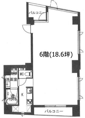 柳下ビル6F 間取り図