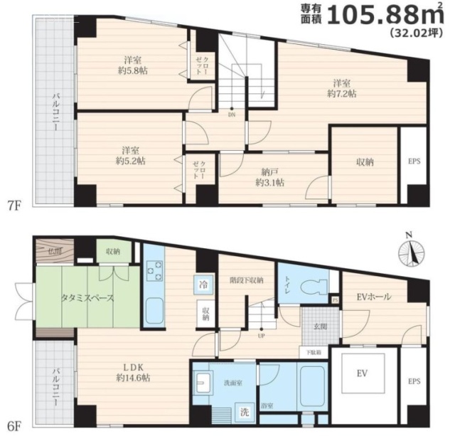 ISI(アイエスアイ)ビル6F~7F 間取り図