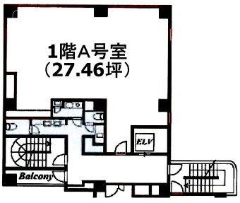 サンライズ桜丘ビルA 間取り図