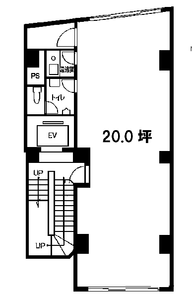 日本橋シルバービル6F 間取り図