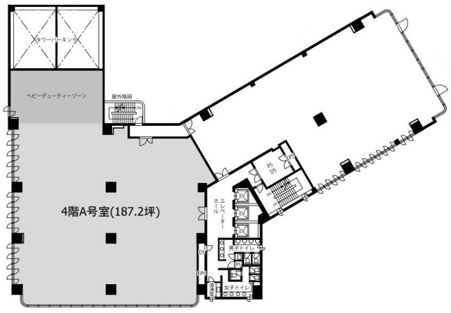 横浜NTビルA 間取り図