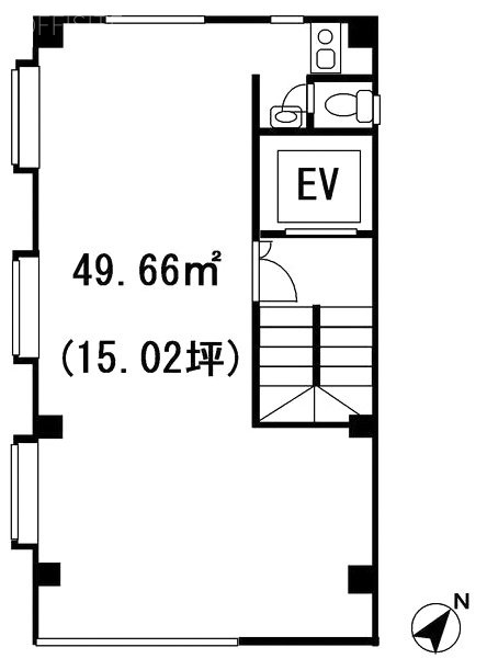 友高(ゆたか)ビル2F 間取り図