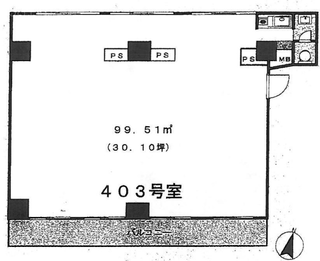 キャッスルマンション笹塚ビル403 間取り図